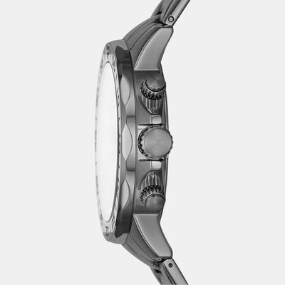 Bannon Men Quartz Grey Dial Multi-Function Stainless Steel Watch BQ2491