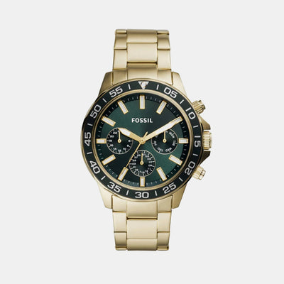 Bannon Men Quartz Green Dial Multi-Function Stainless Steel Watch BQ2493