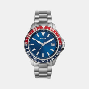 Bannon Men Quartz Blue Dial Analog Stainless Steel Watch BQ2505
