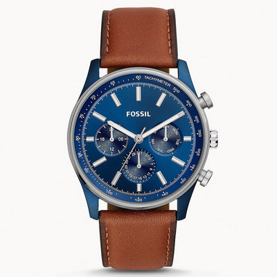 Fossil Sullivan Blue Dial Men 44mm