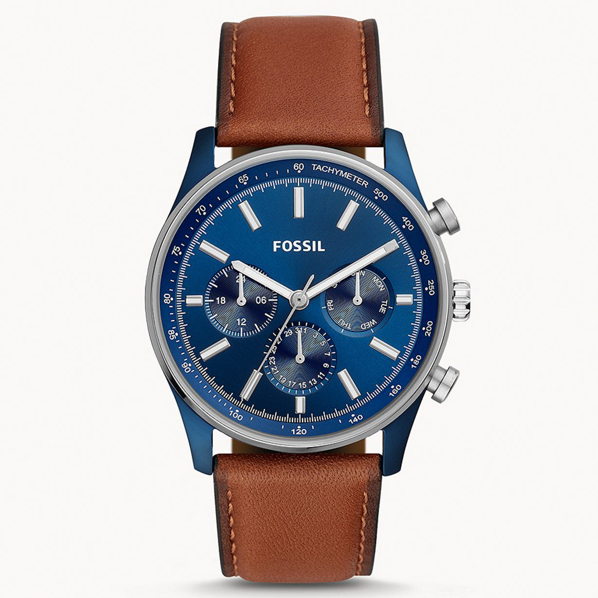 Fossil Sullivan Blue Dial Men 44mm