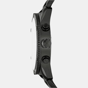 Brox Men Quartz Black Dial Chronograph Stainless Steel Watch BQ2532