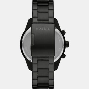 Brox Men Quartz Black Dial Chronograph Stainless Steel Watch BQ2532