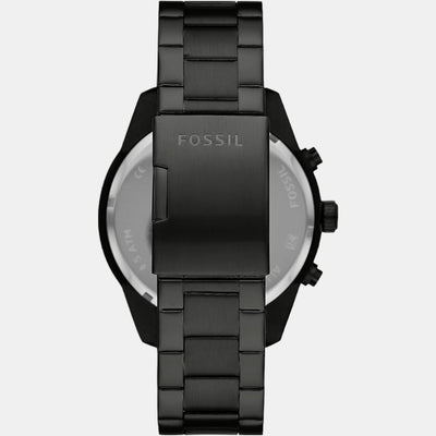 Brox Men Quartz Black Dial Chronograph Stainless Steel Watch BQ2532