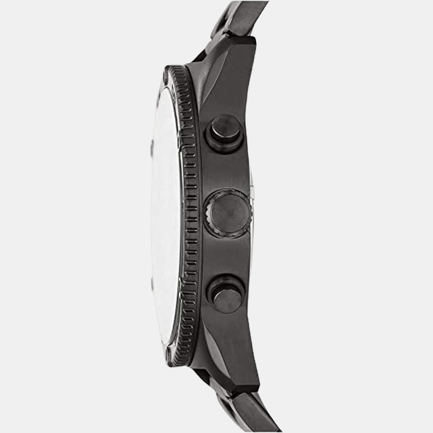 Brox Men Quartz Grey Dial Multi-Function Stainless Steel Watch BQ2533