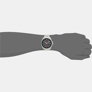 Autocross Men Quartz Black Dial Chronograph Stainless Steel Watch BQ2550
