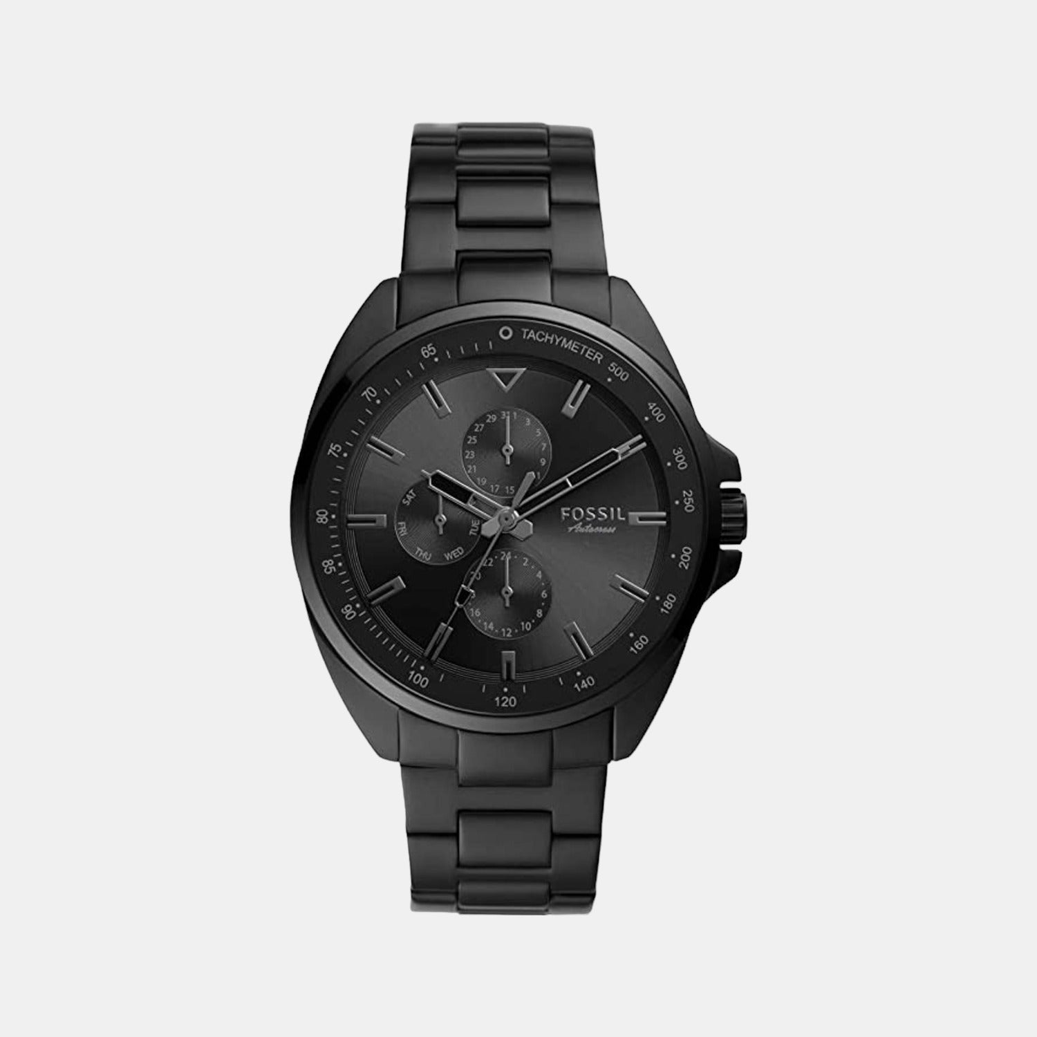 Autocross Men Quartz Black Dial Chronograph Stainless Steel Watch BQ2551