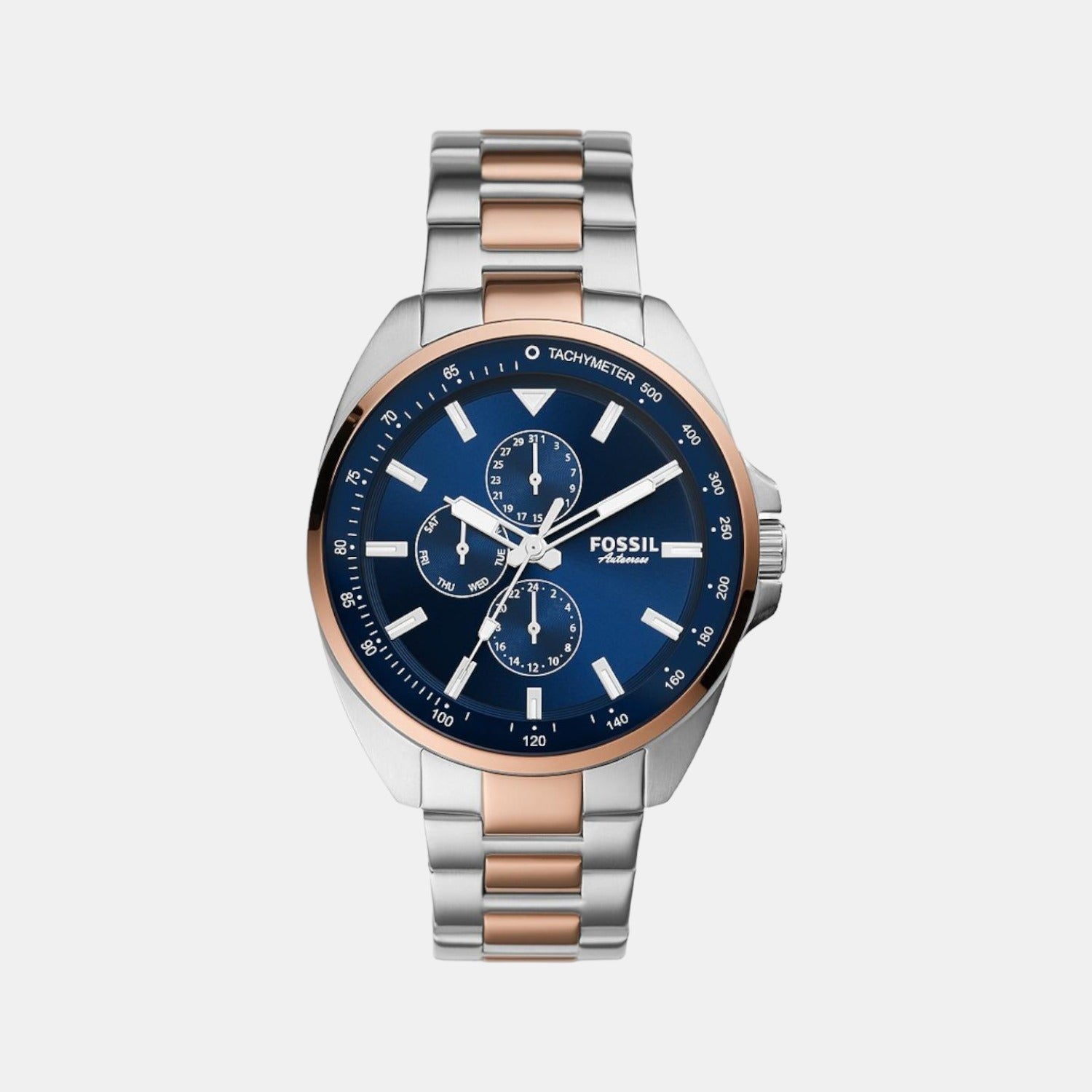 Autocross Men Quartz Blue Dial Chronograph Stainless Steel Watch BQ2552