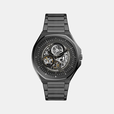 Evanston Men Automatic Black Dial Analog Stainless Steel Watch BQ2621