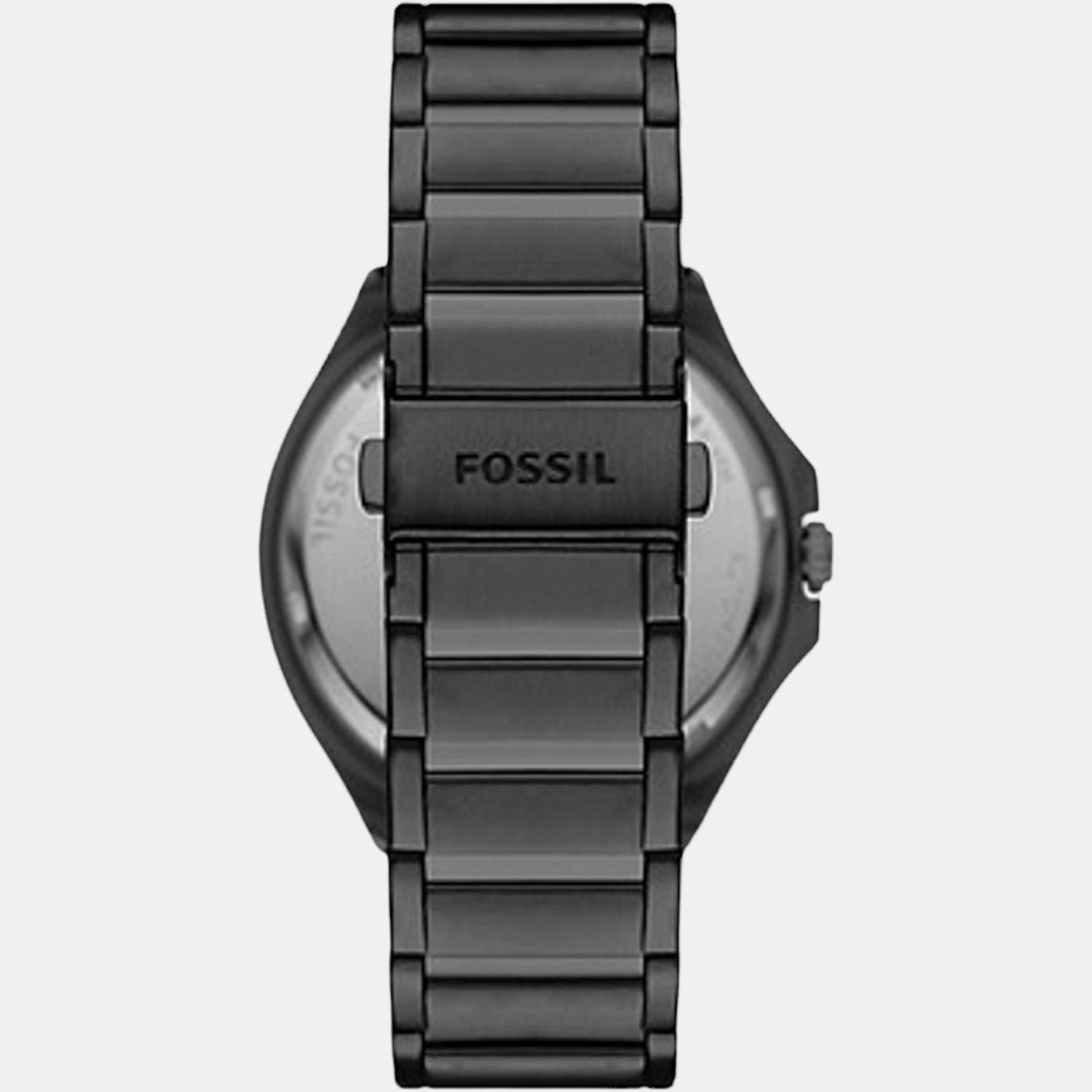 Evanston Men Automatic Black Dial Analog Stainless Steel Watch BQ2621