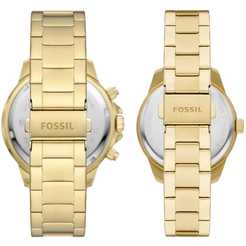 Fossil Bannon Green Dial Pair 45mm & 38mm BQ2754SET