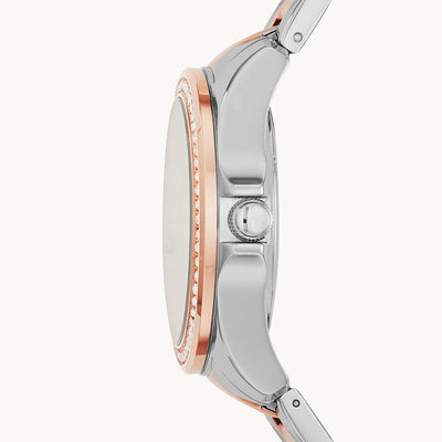 Fossil Janice Silver Dial Men 38mm