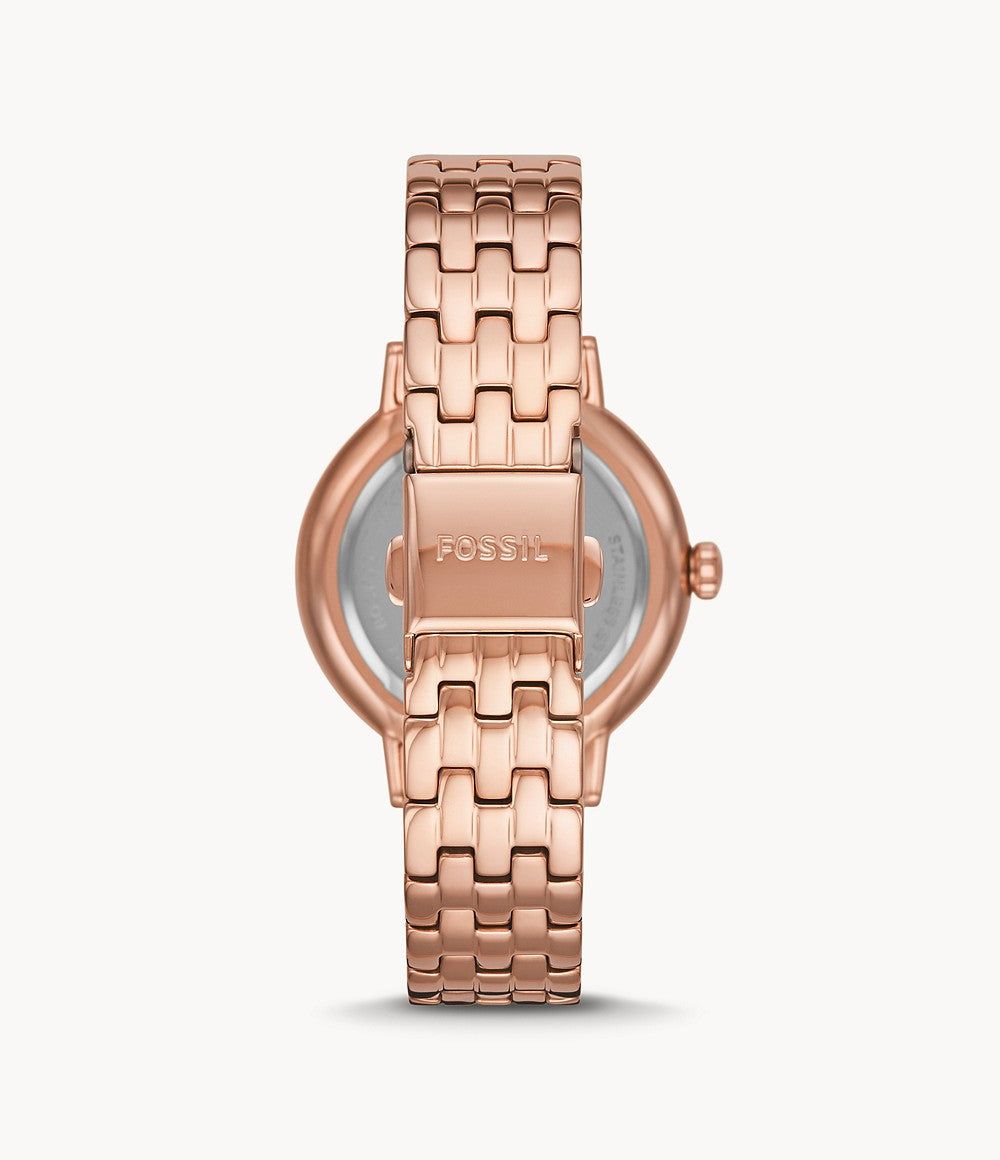 Fossil Reid Rose Gold Dial Women 34mm