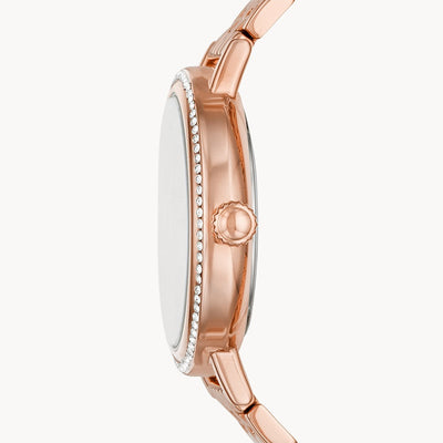 Fossil Reid Rose Gold Dial Women 34mm