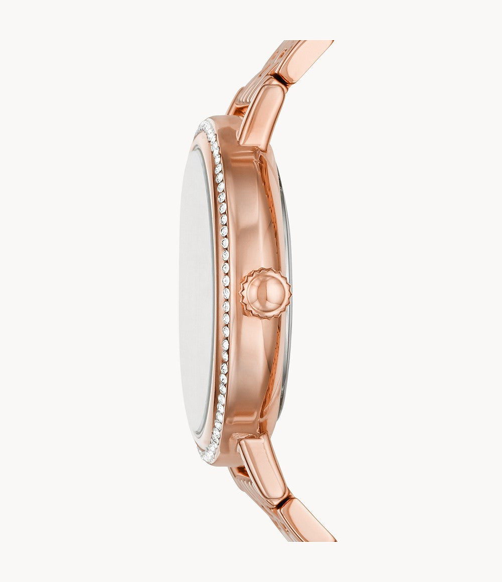 Fossil Reid Rose Gold Dial Women 34mm