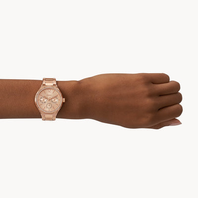 Fossil Eevie Rose Gold Dial Women's Watch 36mm