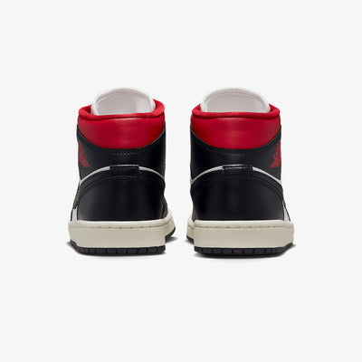 Jordan | AIR JORDAN 1 MID 'BLACK/GYM RED-SAIL'