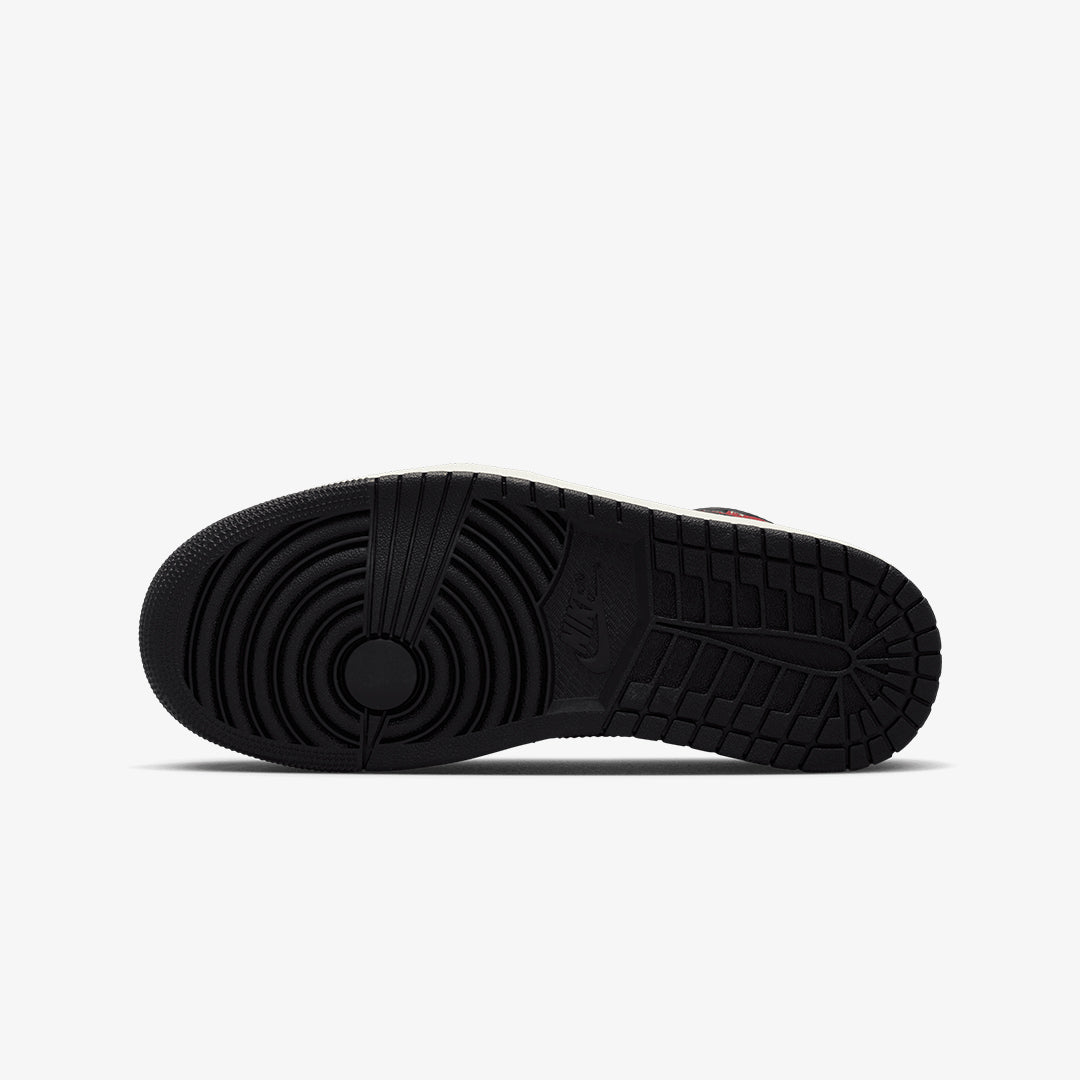 Jordan | AIR JORDAN 1 MID 'BLACK/GYM RED-SAIL'