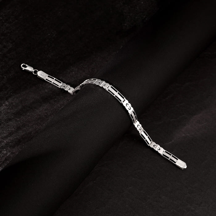 Silver Swagger Bracelet For Him