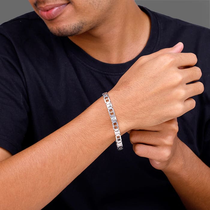 Silver Primera Bracelet For Him