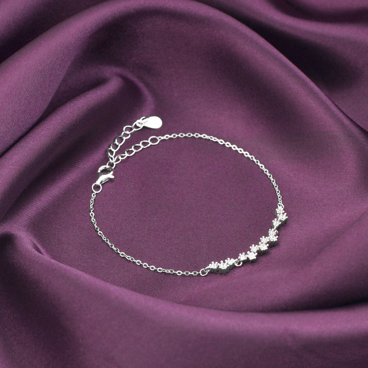 Silver Beautiful Glittering Bracelet