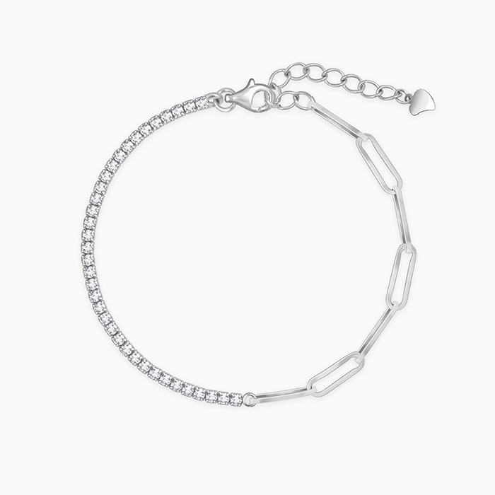 Silver Links of Joy Tennis Bracelet