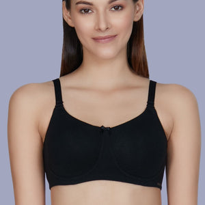 Essential Comfort Non-Padded Non-Wired Bra - Black