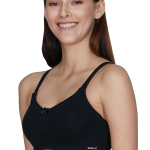 Essential Comfort Non-Padded Non-Wired Bra - Black