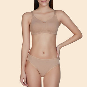 Essential Comfort Non-Padded Non-Wired Bra - Sandalwood