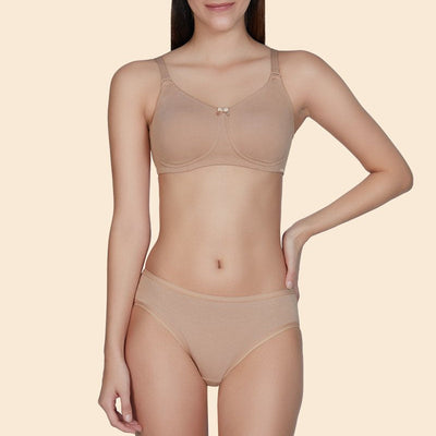 Essential Comfort Non-Padded Non-Wired Bra - Sandalwood