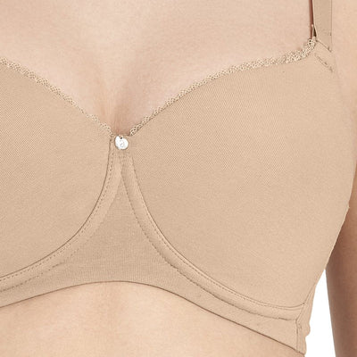 Essential Padded Wirefree Bra - Sandalwood