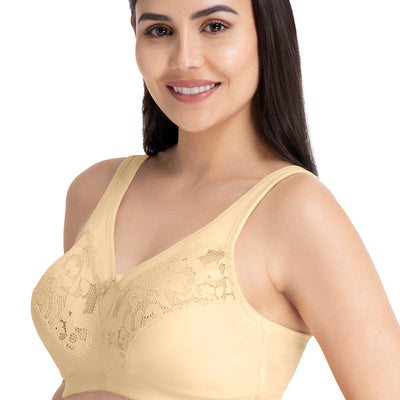 Ultra Support Non-padded Non-wired Bra - Winter Wheat