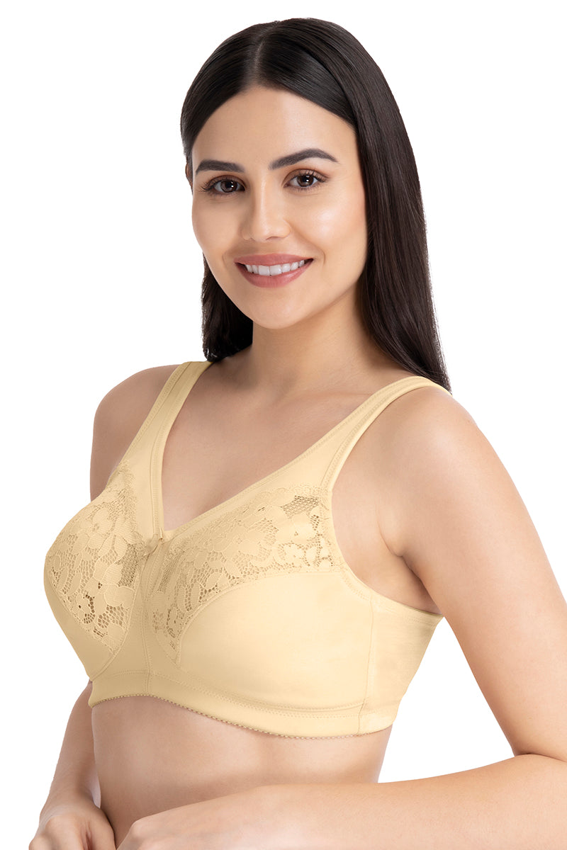 Ultra Support Non-padded Non-wired Bra - Winter Wheat
