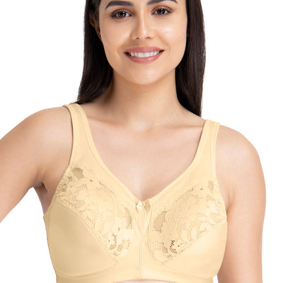 Ultra Support Non-padded Non-wired Bra - Winter Wheat