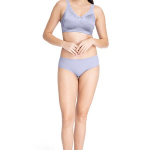 Elegant Support Non-padded & Non-wired Bra - Soft Gray