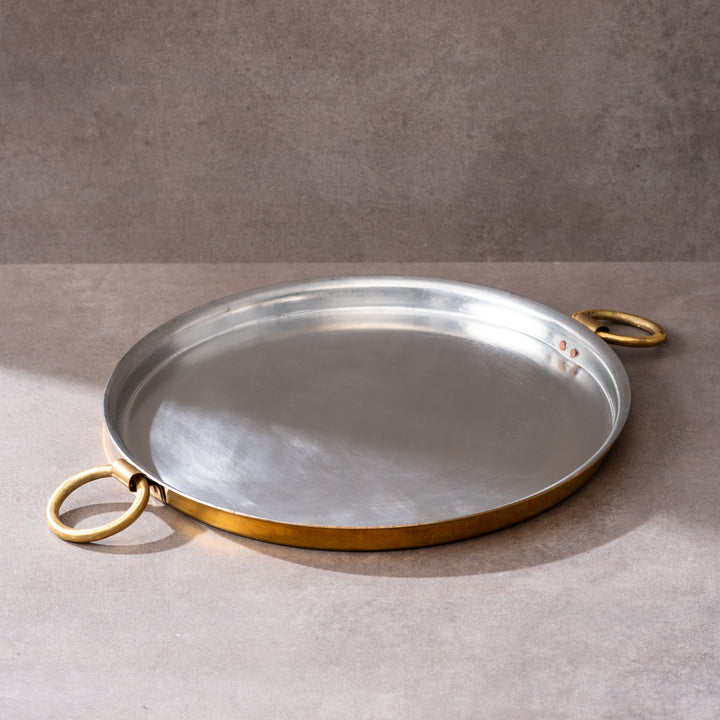 Brass Dosa Tawa And Brass Ghee Pot Combo