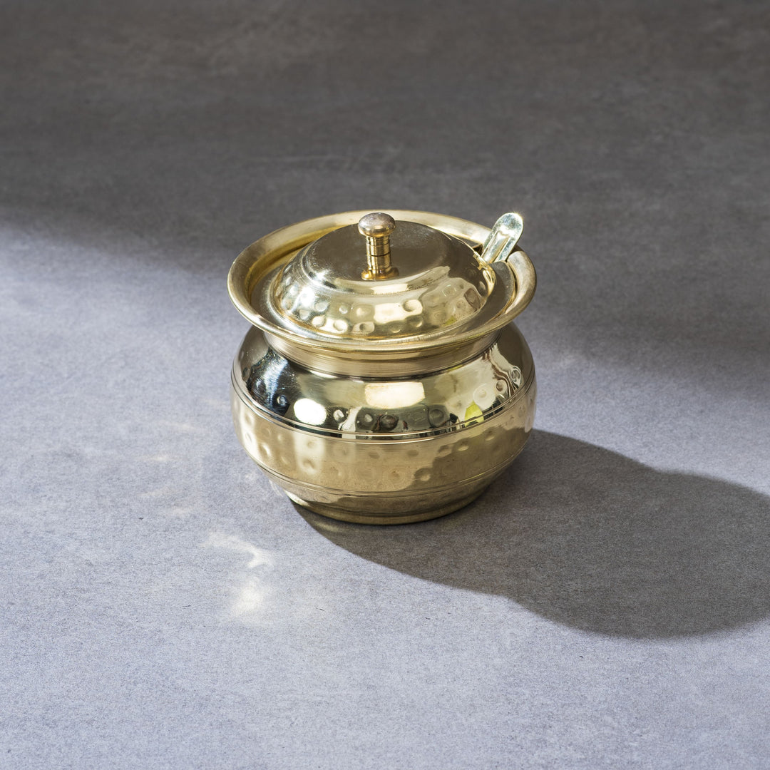 Brass Essentials Combo Set (Brass Roti Tawa, Brass Ghee Pot, Brass Kadhai)