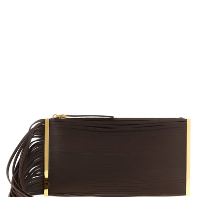 Elisabetta Franchi Fringed Clutch