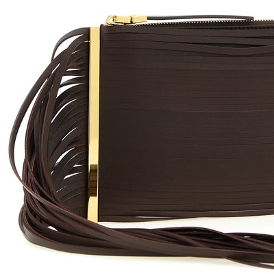 Elisabetta Franchi Fringed Clutch