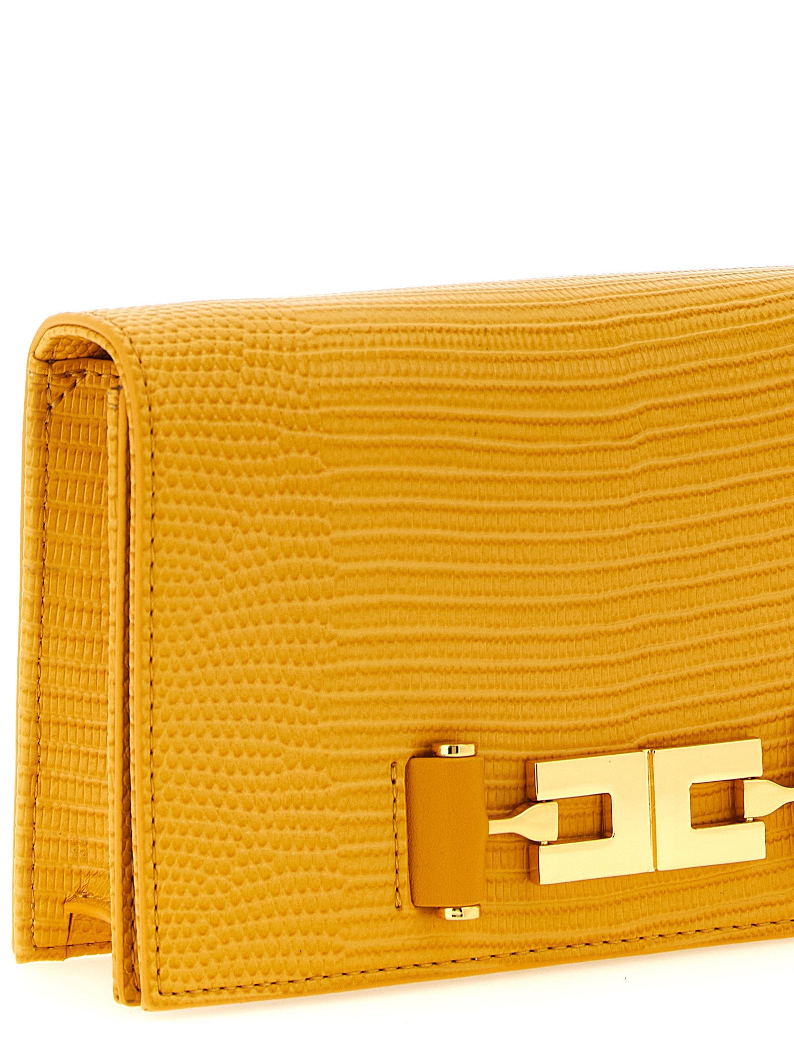 Elisabetta Franchi Lizard Print Crossbody Bag