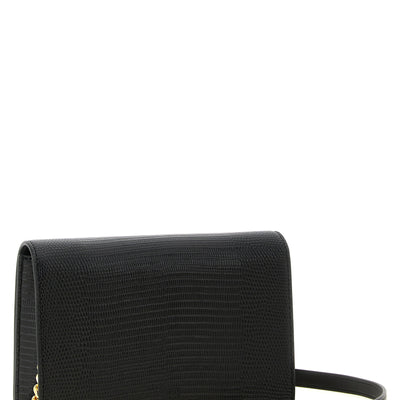 Elisabetta Franchi Lizard Print Crossbody Bag