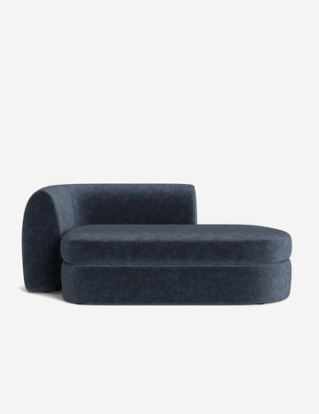 Indigo Performance Striated Velvet