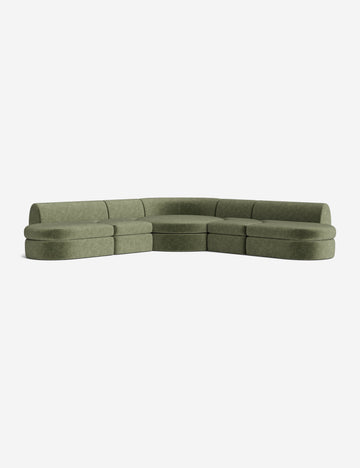 Moss Performance Striated Velvet