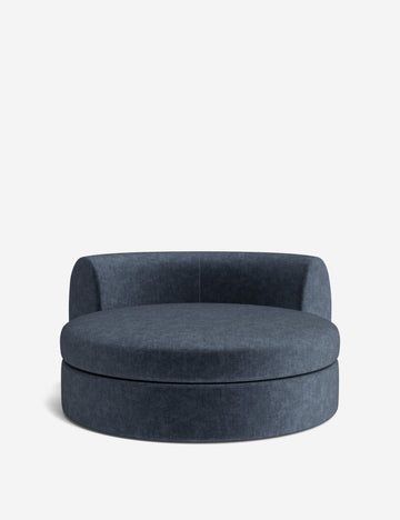 Indigo Performance Striated Velvet