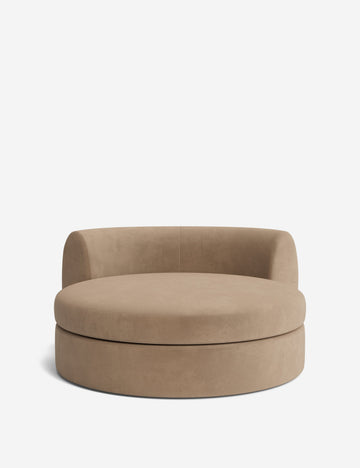 Taupe Faux Mohair