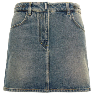 Givenchy Denim Mini Skirt