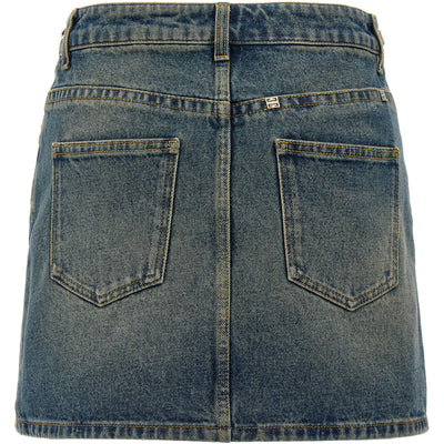 Givenchy Denim Mini Skirt