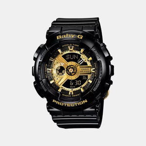 Baby-G Women Quartz Gold Dial Analog-Digital Resin Watch BX015