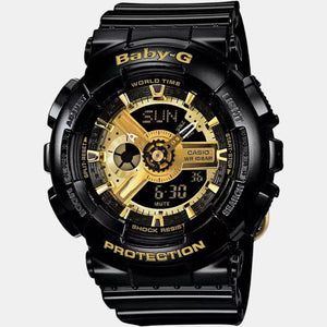 Baby-G Women Quartz Gold Dial Analog-Digital Resin Watch BX015