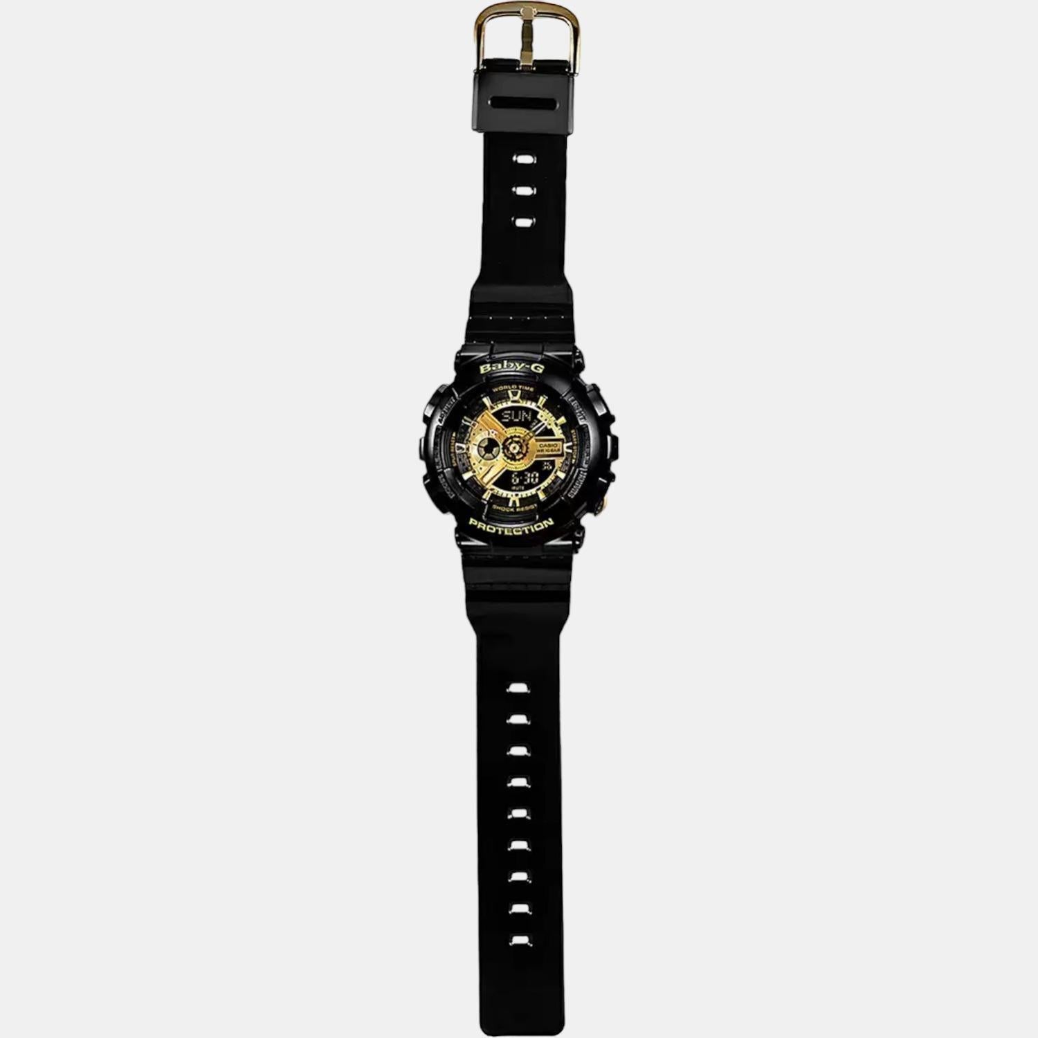 Baby-G Women Quartz Gold Dial Analog-Digital Resin Watch BX015